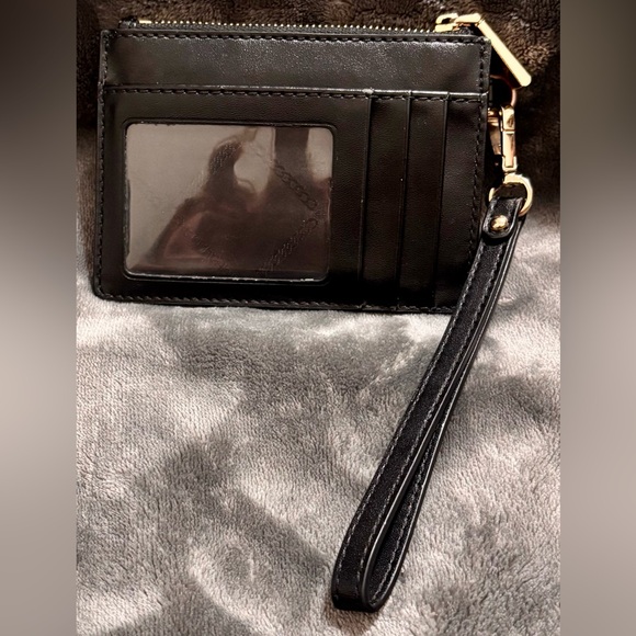🖤 Michael Kors Jet Set Black Glitter ID Card Holder - Picture 2 of 8